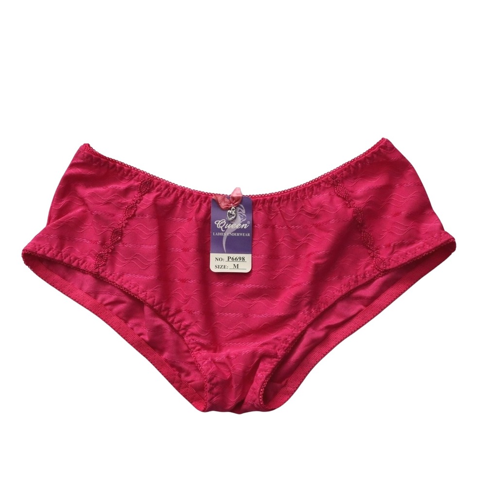 Queen Pink Lace Elastic Sexy Cheeky Flirty Intimates Panties Underwear Medium